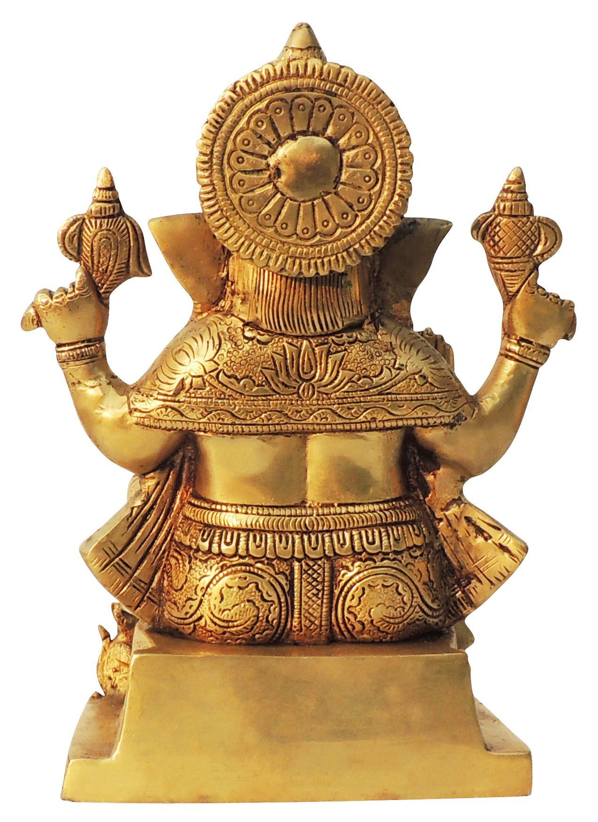 Brass Showpiece Ganesh Ji God Idol Statue - 6.5*4.2*9 Inch (BS1601 E)