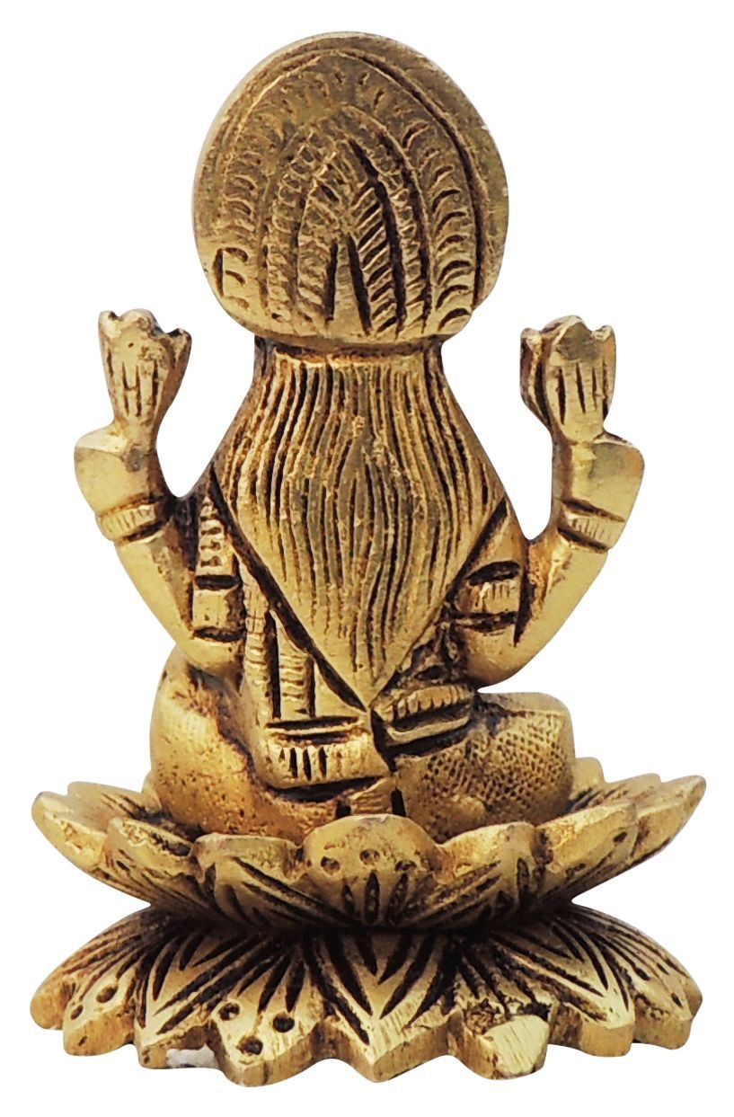 Brass Showpiece Laxmi Ji God Idol Statue - 2*2*3 Inch (BS1604 L)