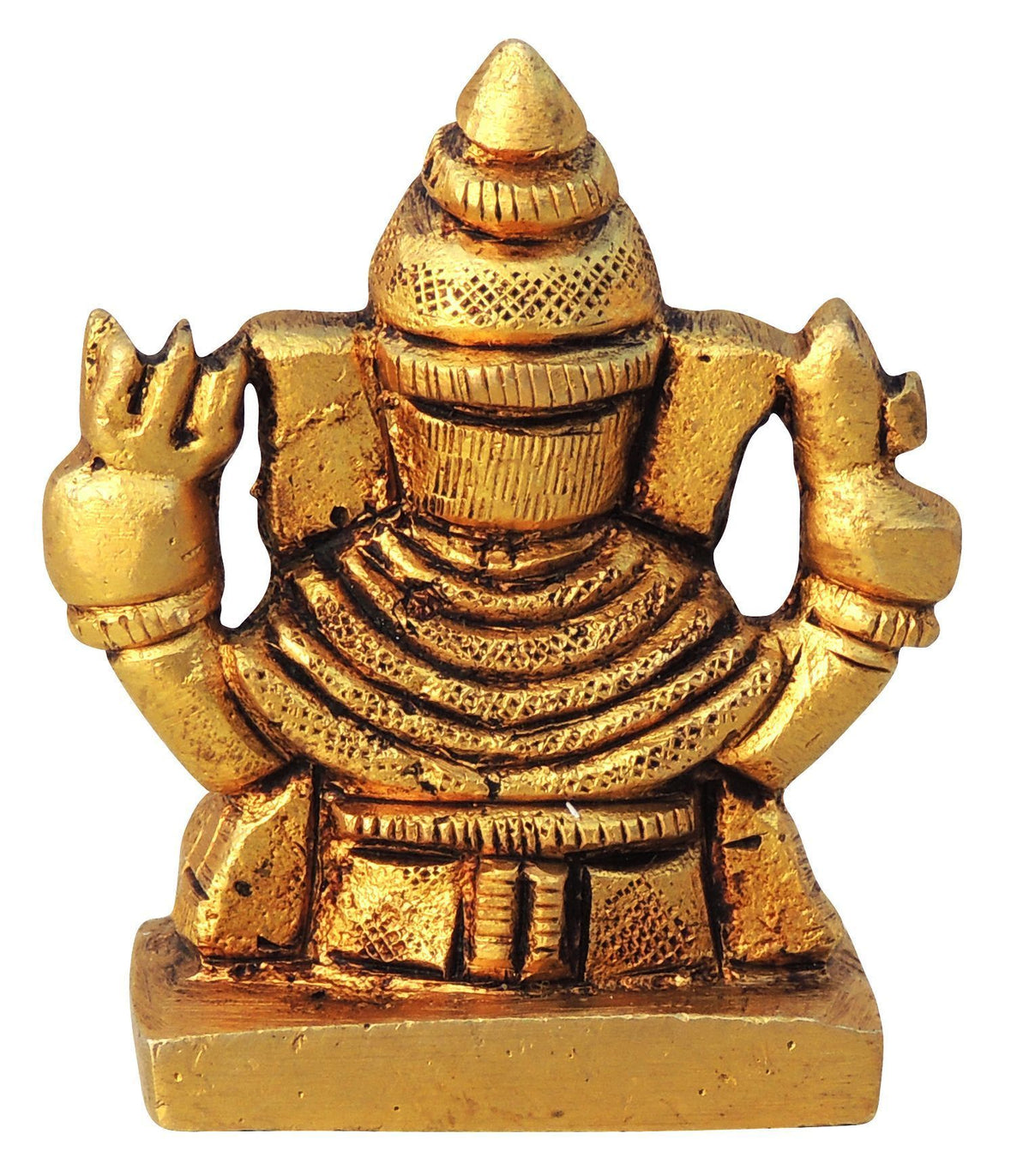 Brass Showpiece Dagdu Ganesh Ji God Idol Statue - 1.7*1.2*2 Inch (BS1610 C)