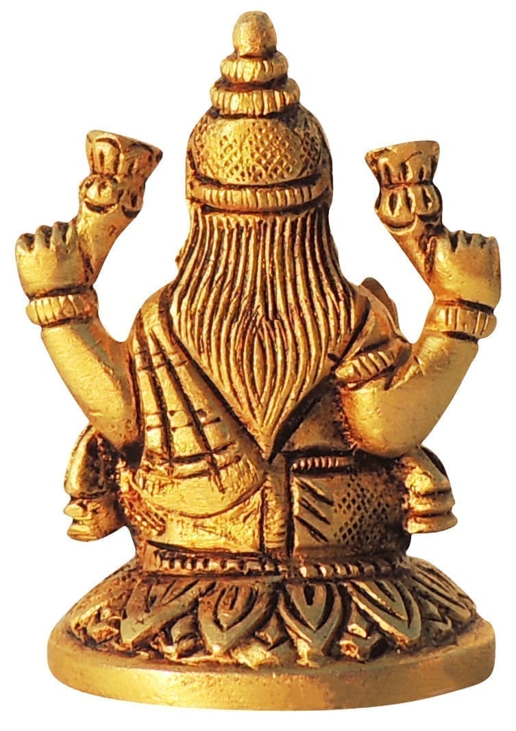 Brass Showpiece Laxmi Ji God Idol Statue - 2*2*2.5 Inch (BS1617 L)