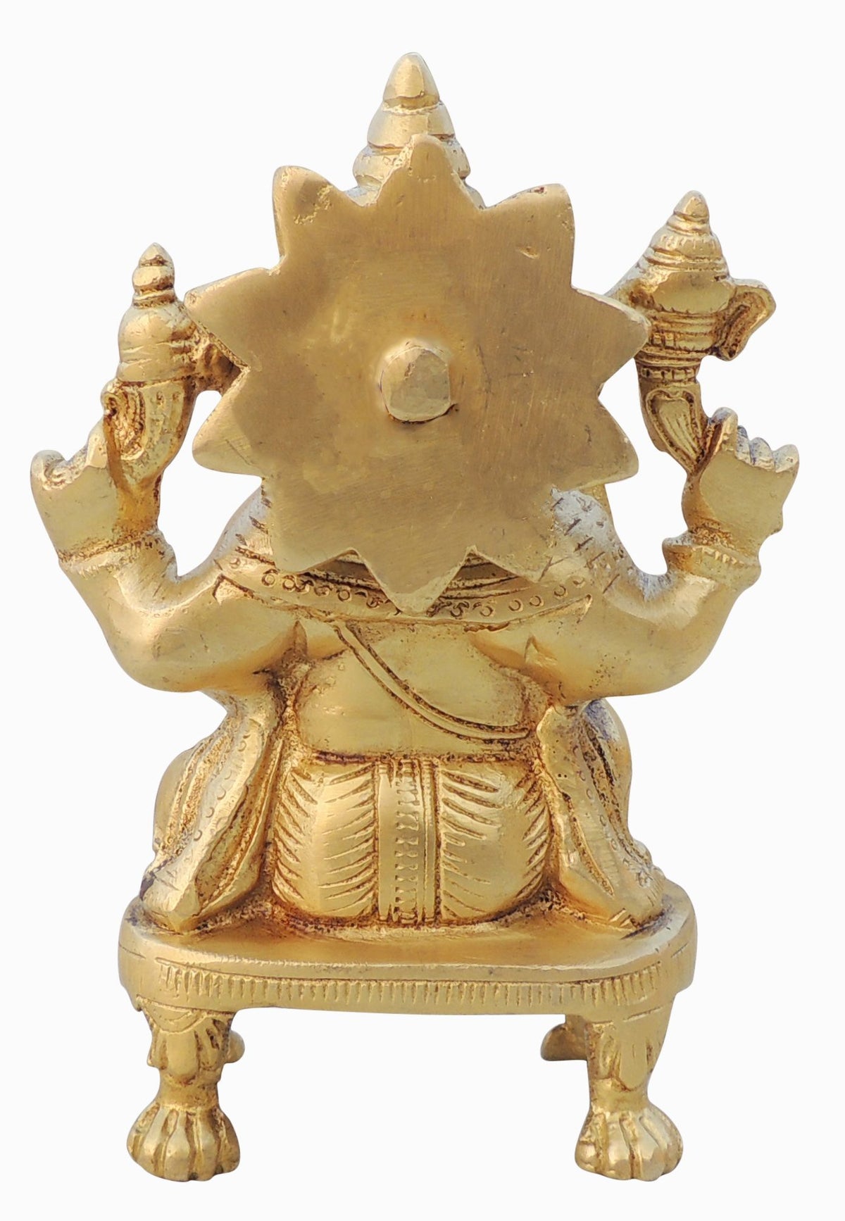 Brass Showpiece Ganesh Ji God Idol Statue - 4*2.3*6 Inch (BS1624 G)