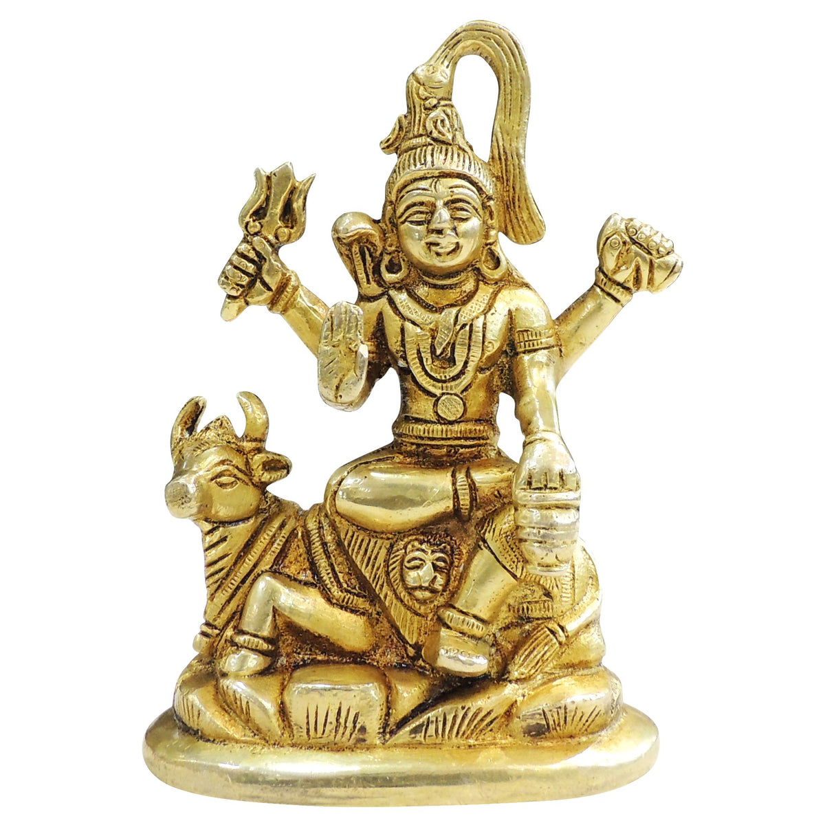 Brass Shiv Ji Idol Statue for Home Temple & Pooja - 4*2*5.7 Inch (BS1670 E)
