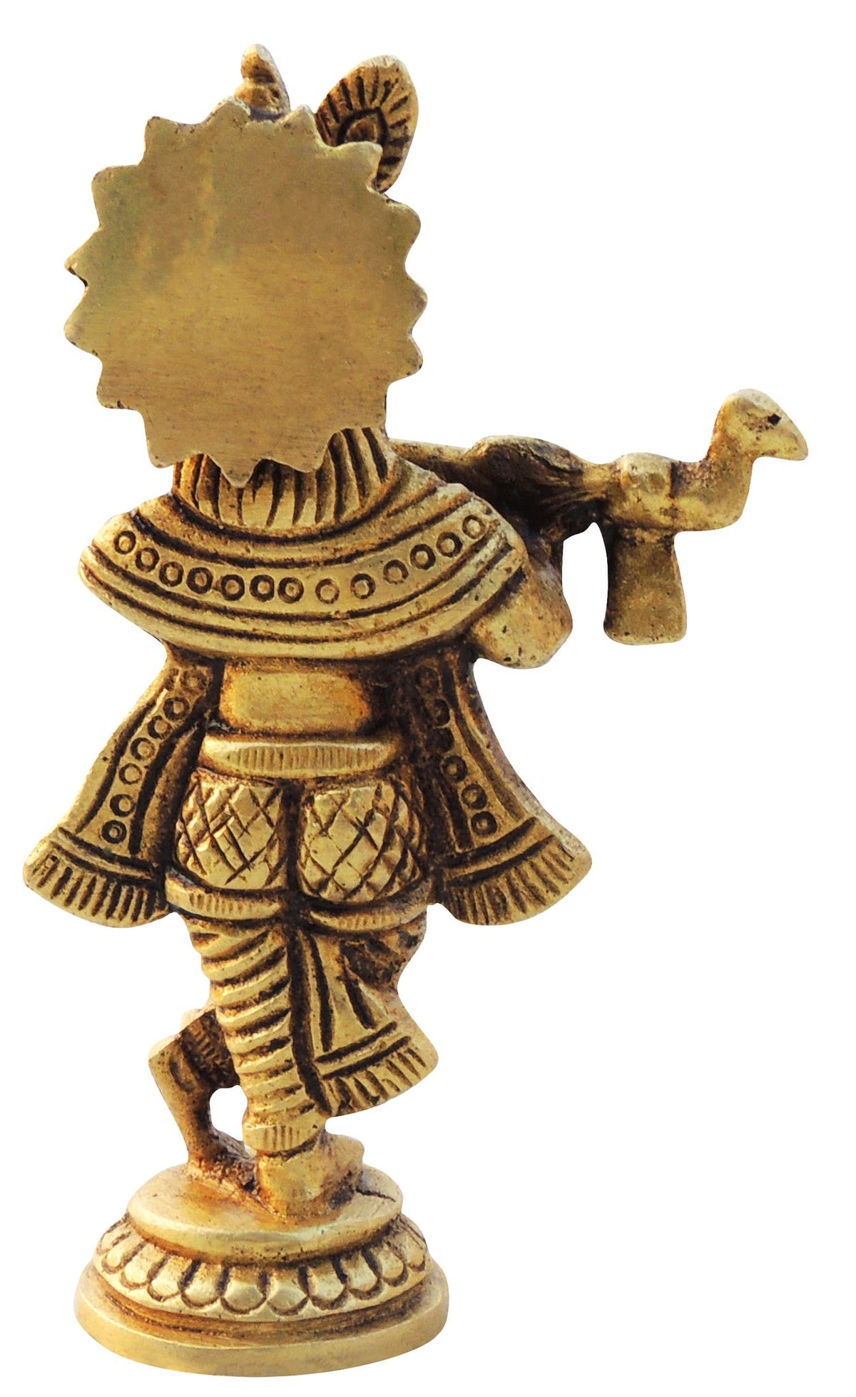 Brass Showpiece KrishnaGod Idol Statue - 2*1*3.2 Inch (BS1672 K)