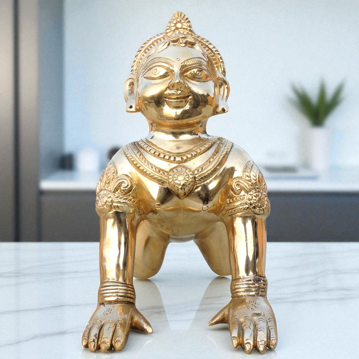 Brass Showpiece Radha Ji God Idol Statue - 5.2*10.5*10.2 Inch (BS1678 R)