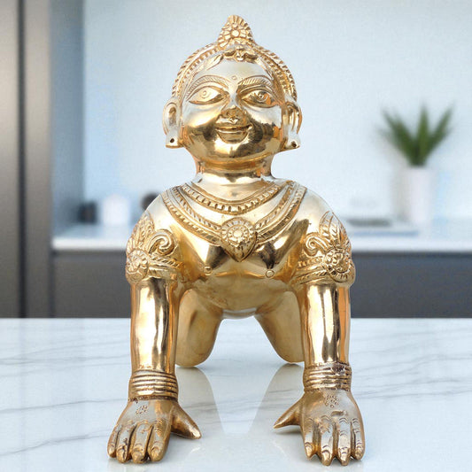Brass Showpiece Radha Ji God Idol Statue - 5.2*10.5*10.2 Inch (BS1678 R)