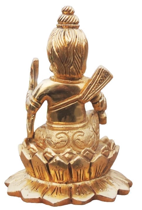 Brass Showpiece Ramlala God Idol Statue - 6*6.5*9 Inch (BS1682 G)