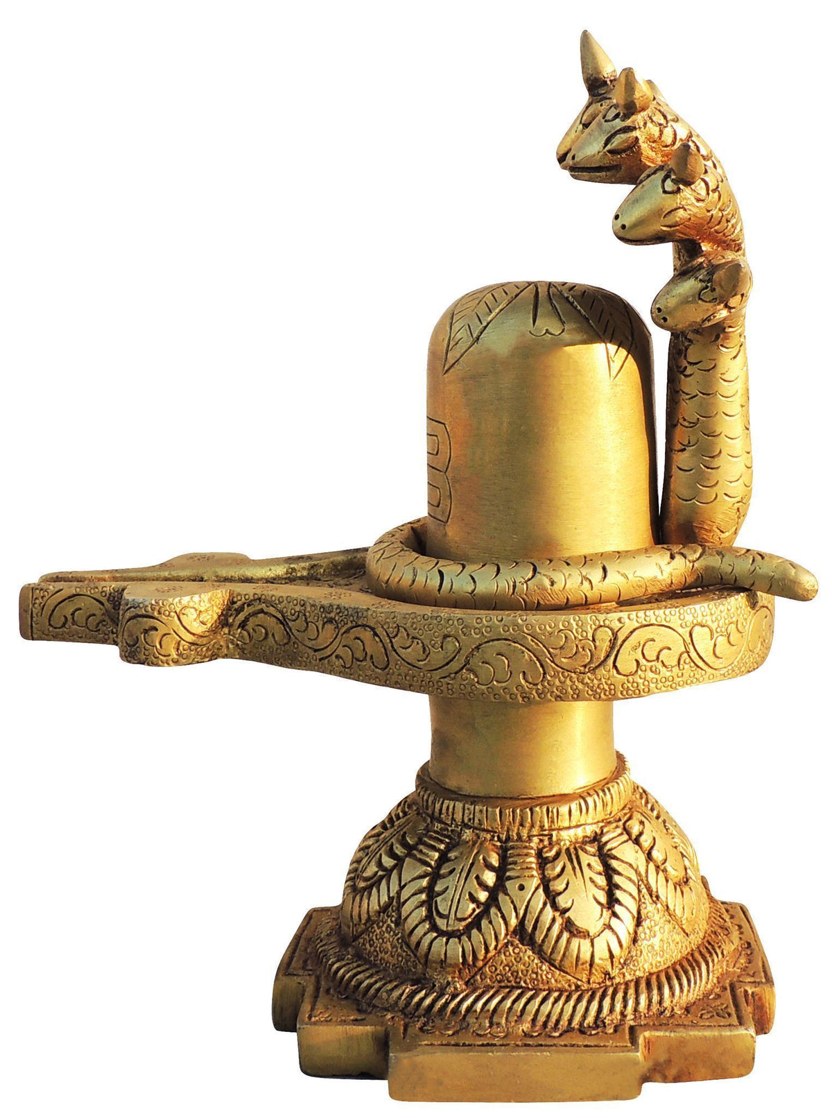 Brass Showpiece Shivling God Idol Statue - 7*5*9.5 Inch (BS1685 F)