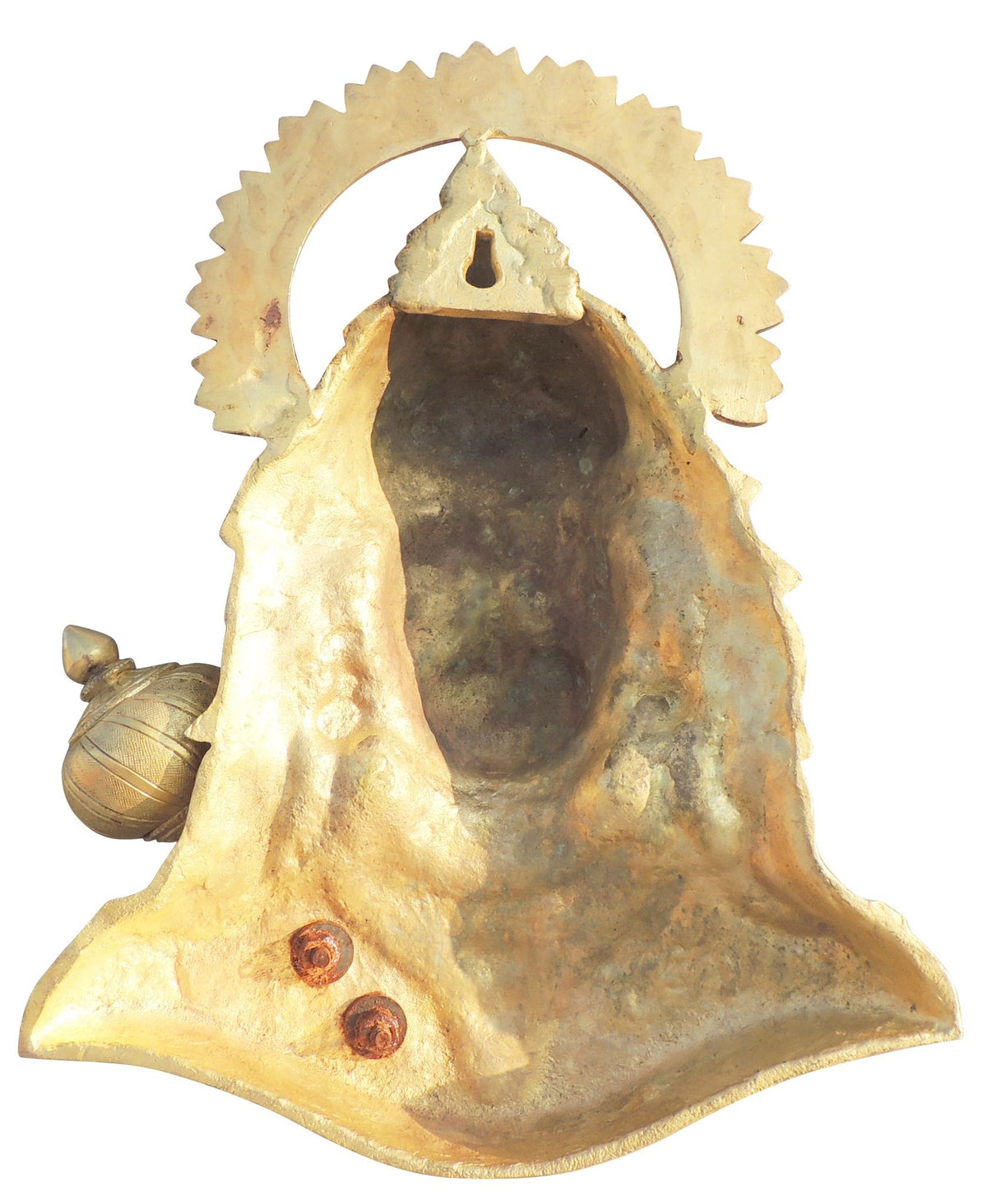 Brass Showpiece Wall Hanging Hanuman Face God Idol Statue - 10.5*3*14 Inch (BS1693 F)