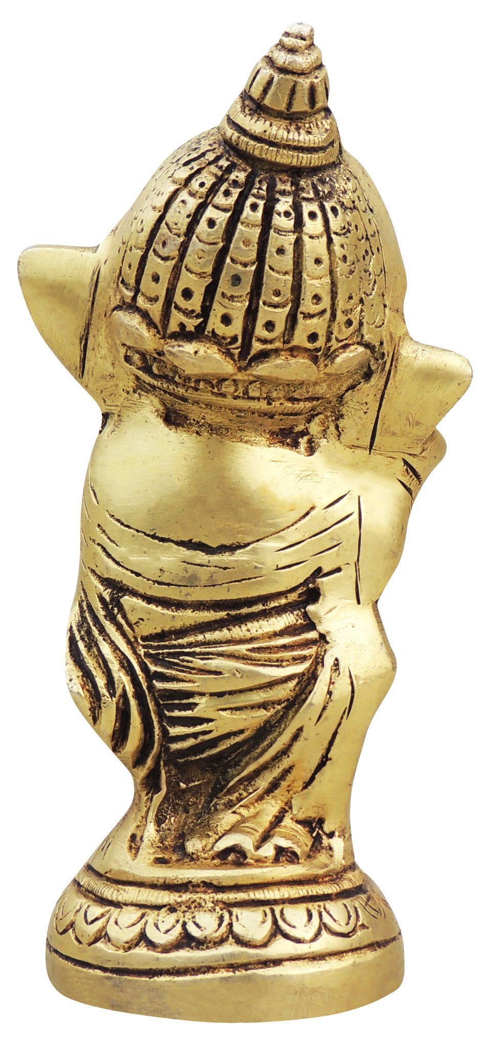 Brass Showpiece Ganesh Ji God Idol Statue - 3*2*5.5 Inch (BS1696 C)