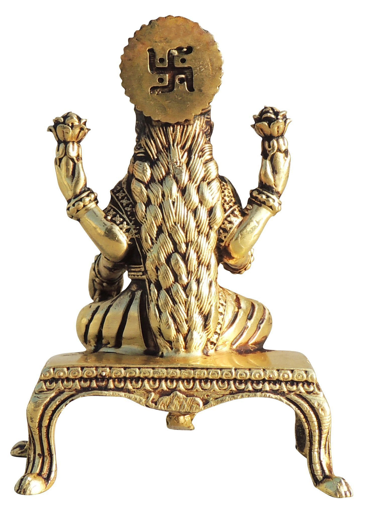 Brass Showpiece Laxmi Ji God Idol Statue, Made From Machine - 2.5*1.2*3.3 Inch (BS1699 L)