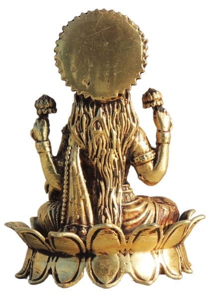 Brass Showpiece Laxmi Ji God Idol Statue - 2.2*2*2.6 Inch (BS1704 L)