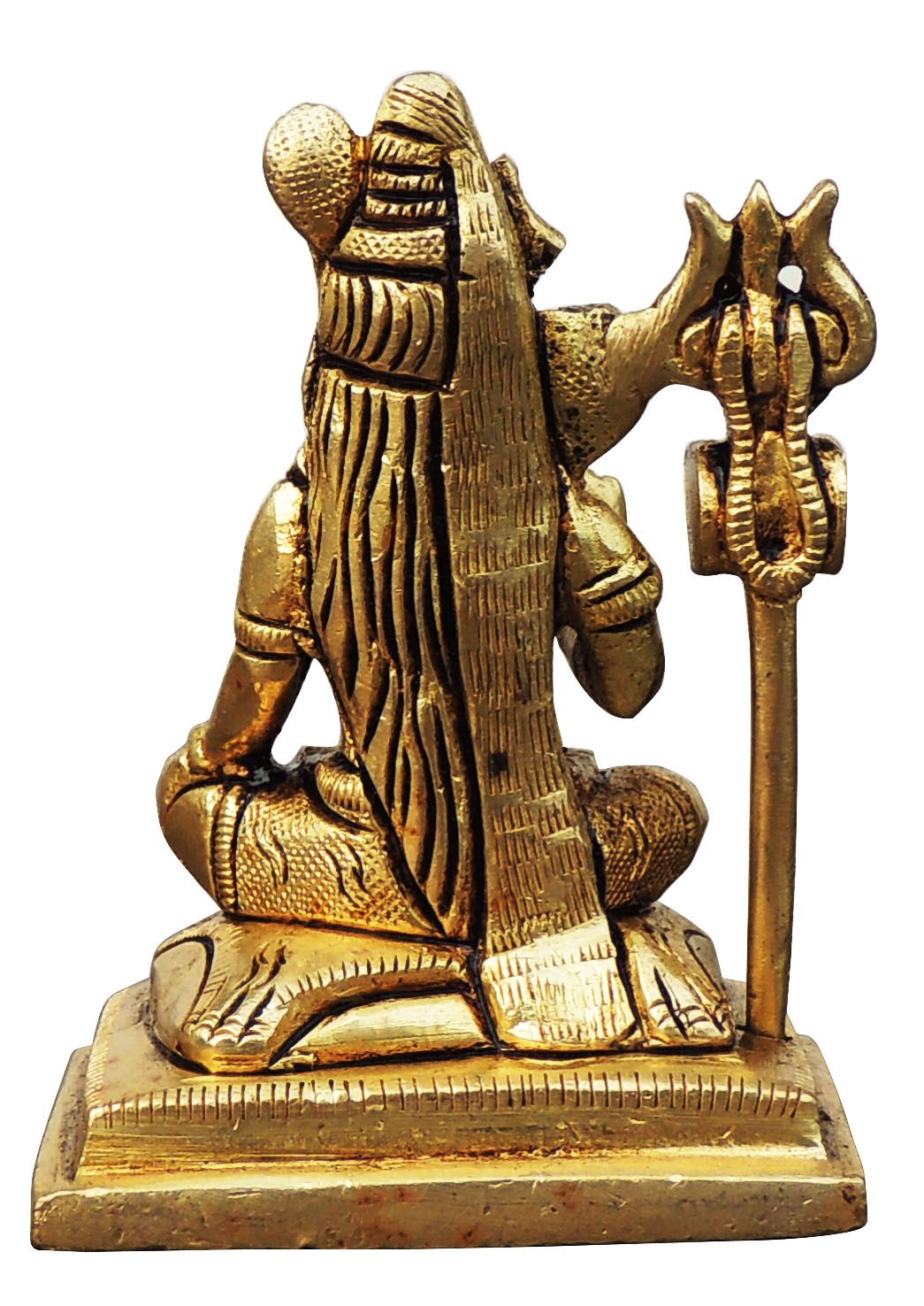 Brass Showpiece Shiv Ji God Idol Statue - 2.2*1.7*3.2 Inch (BS1710 D)