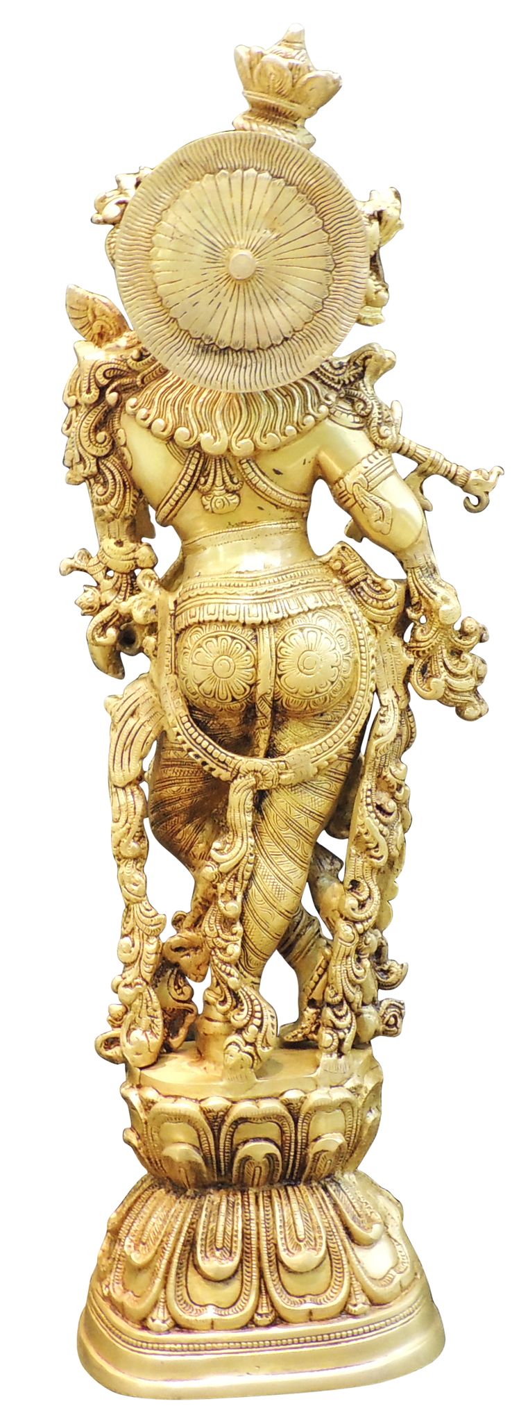 Brass Showpiece Krishna Ji God Idol Statue - 10*5.7*30 Inch (BS1715 K)
