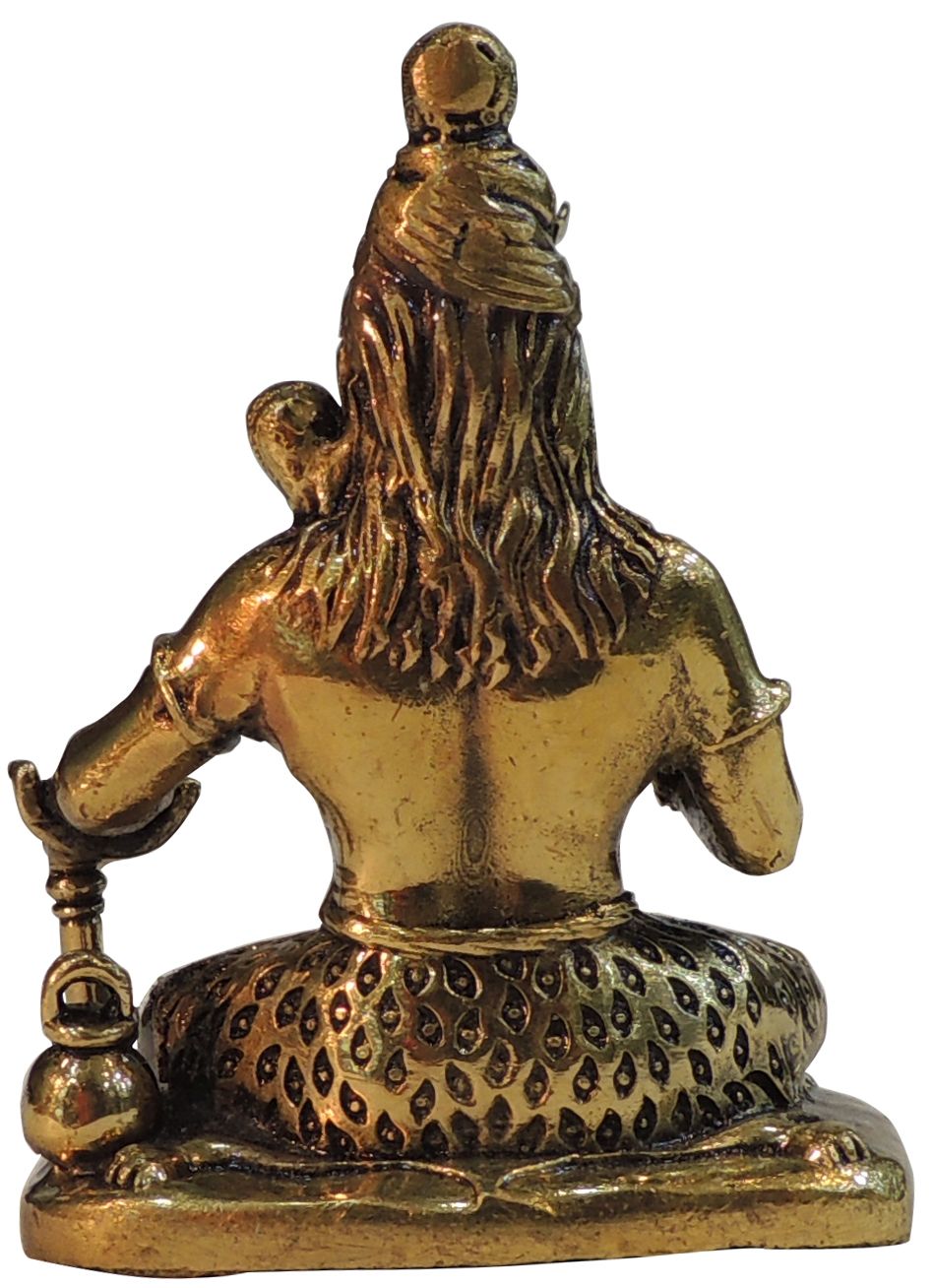 Brass Showpiece Shiv Ji God Idol Statue - 3*1.5*3 Inch (BS1734 C)