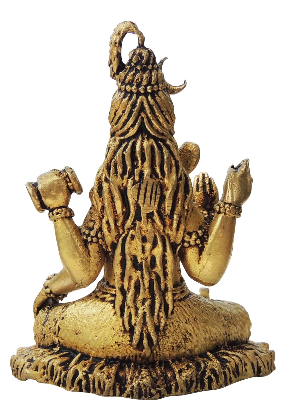 Brass Showpiece Shiv ji idol Statue, Made From Machine - 2.5*1.5*3 Inch (BS1734 D)