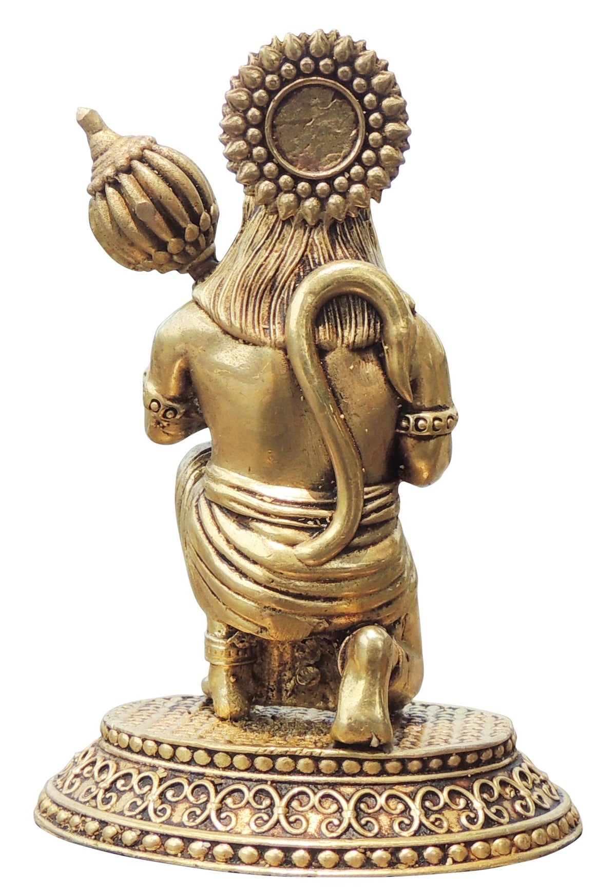 Brass Showpiece Hanuman Ji God Idol Statue, Made From Machine - 3.5*2*4.5 Inch (BS1735 E)
