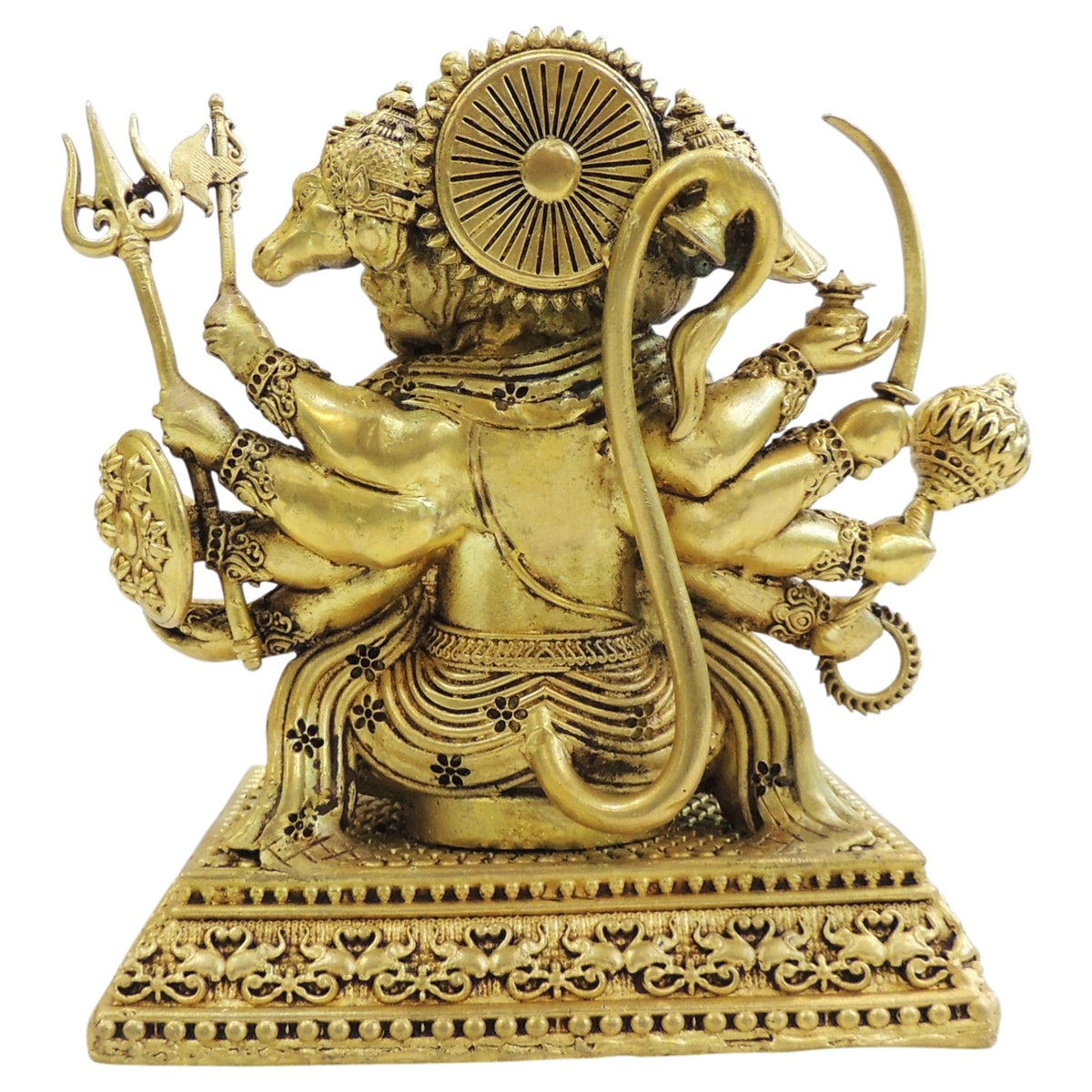 Brass Showpiece Panchmukhi Hanuman Ji God Idol Statue - 6*4*6 Inch (BS1736 I)