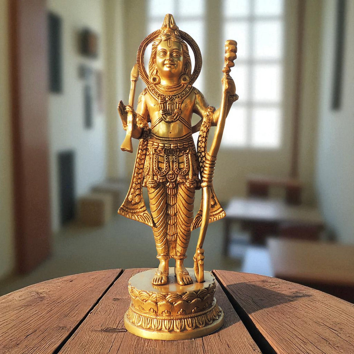 Brass Showpiece Ramlala God Idol Statue - 4.5*4*13 Inch (BS1738 F)