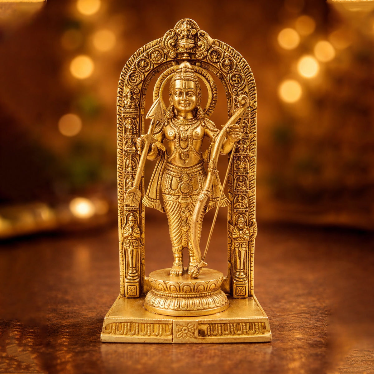 Brass Showpiece Black Ramlala Statue - 5.5*3.5*11.7 Inch (BS1738 T)