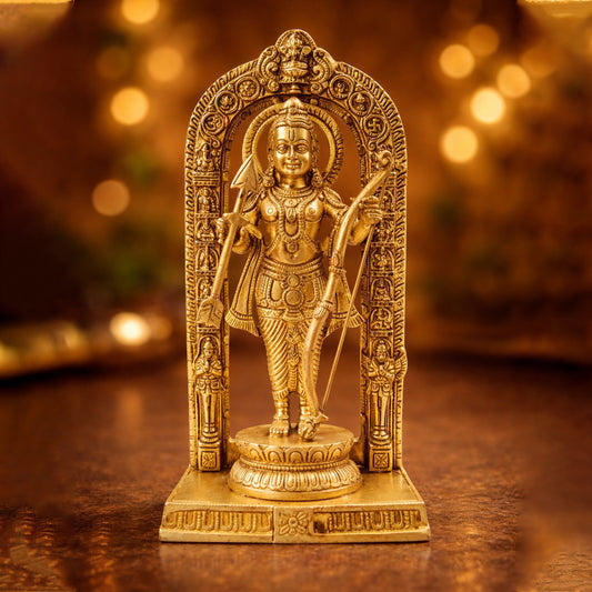 Brass Showpiece Black Ramlala Statue - 5.5*3.5*11.7 Inch (BS1738 T)