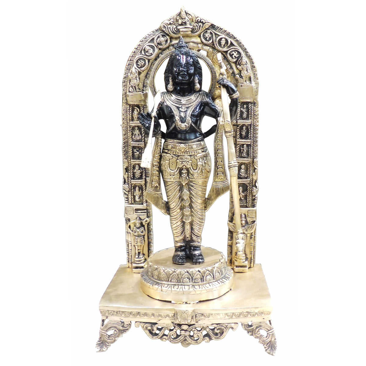 Brass Showpiece Ram Lala God Idol Statue - 3.2*2*5.2 Inch (BS1717 X)