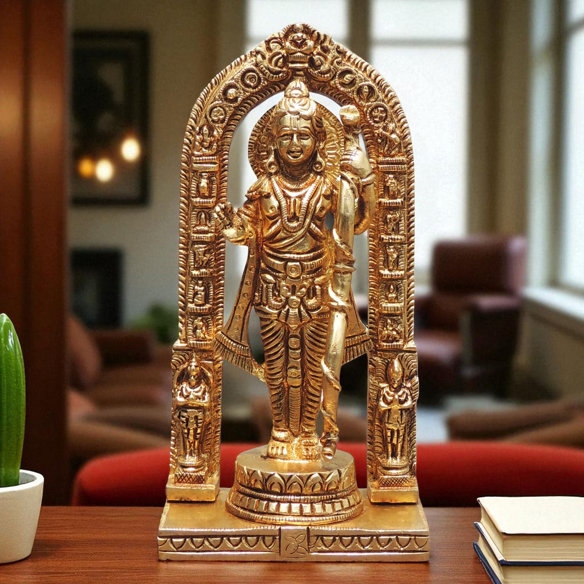Brass Showpiece Ram Lala God Idol Statue - 2*1.3*2.5 Inch (BS1749 D)
