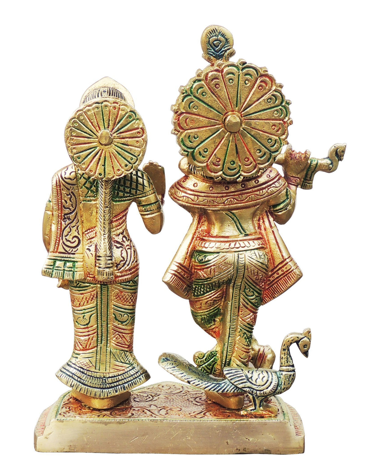 Brass Showpiece Radha Krishna God Idol Statue - 6*3.2*8 Inch (BS1747 D)