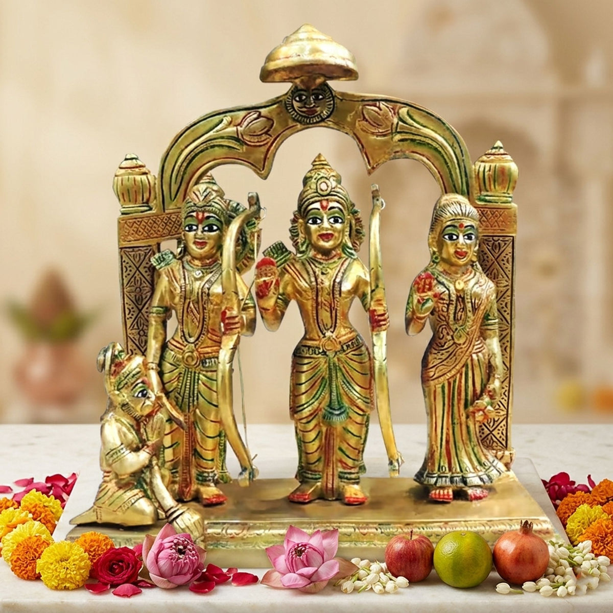 Brass Showpiece Ram Lala God Idol Statue - 3*1.5*5.5 Inch (BS1767 C)