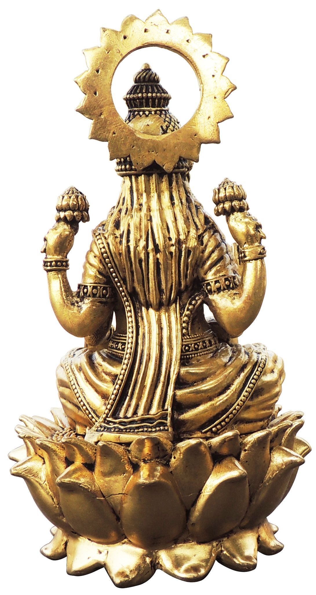 Brass Showpiece Laxmi Ji God Idol Statue - 4.5*4.5*7.5 Inch (BS1773 L)