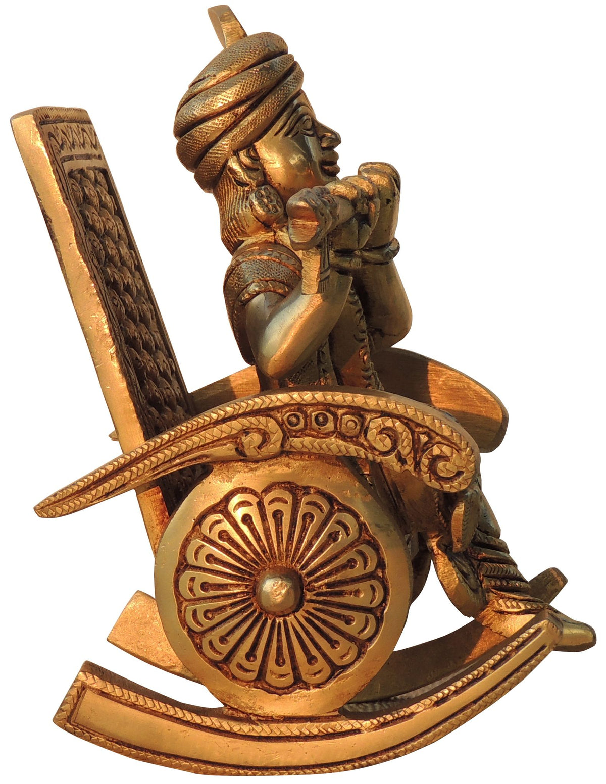 Brass Showpiece Krishna with Chair God Idol Statue - 5.5*4*6 Inch (BS1777 D)