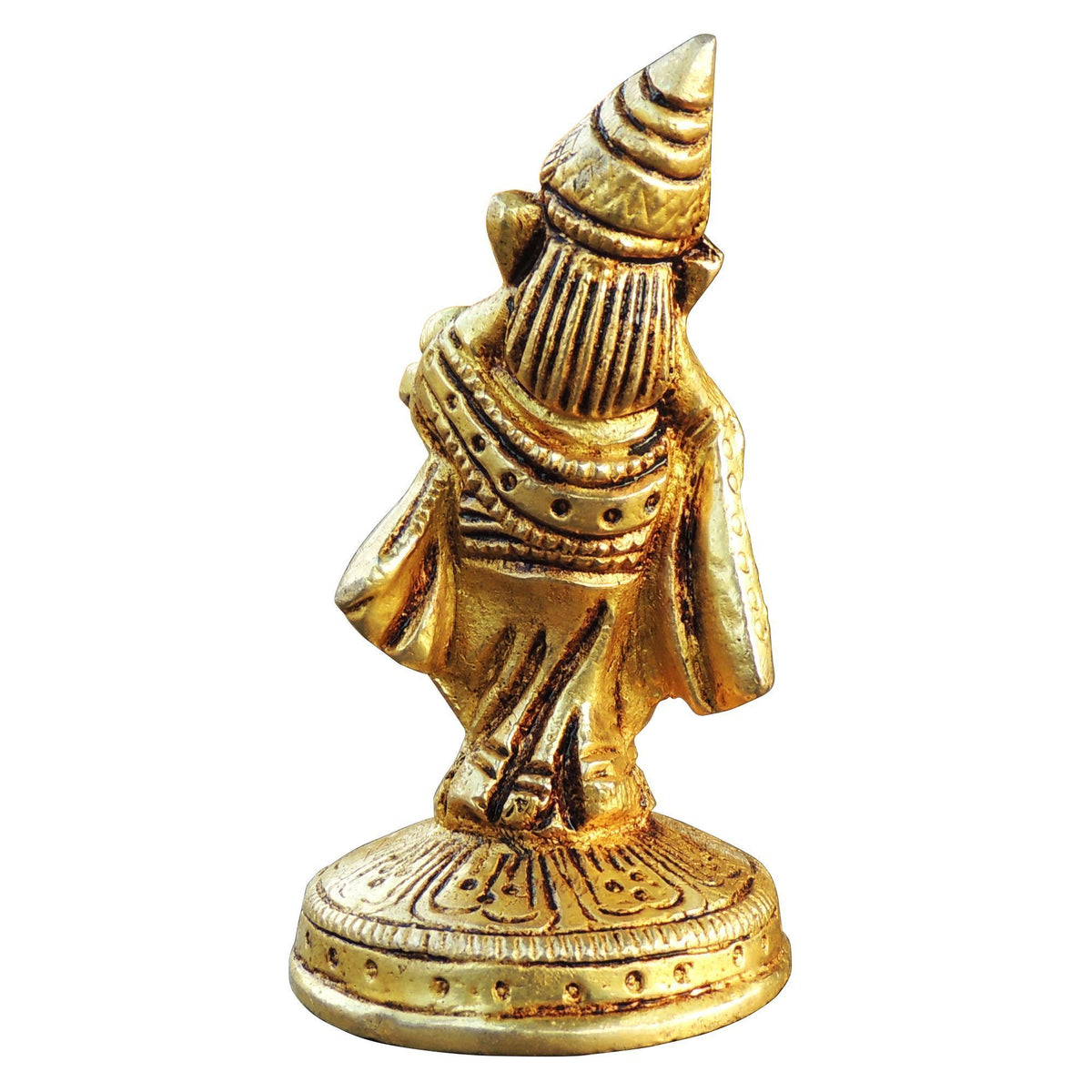 Brass Showpiece Ganesh Ji God Idol Statue - 2*2*3.7 Inch (BS1787 G)