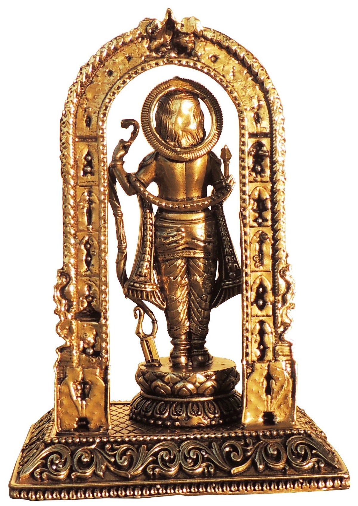 Brass Showpiece Ram Darbar God Idol Statue - 9.5*4.5*11 Inch (BS1765 D)