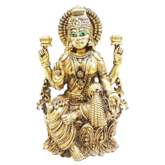 Brass Showpiece Laxmi Ji God Idol Statue - 3*3*5 Inch (BS1823 L)