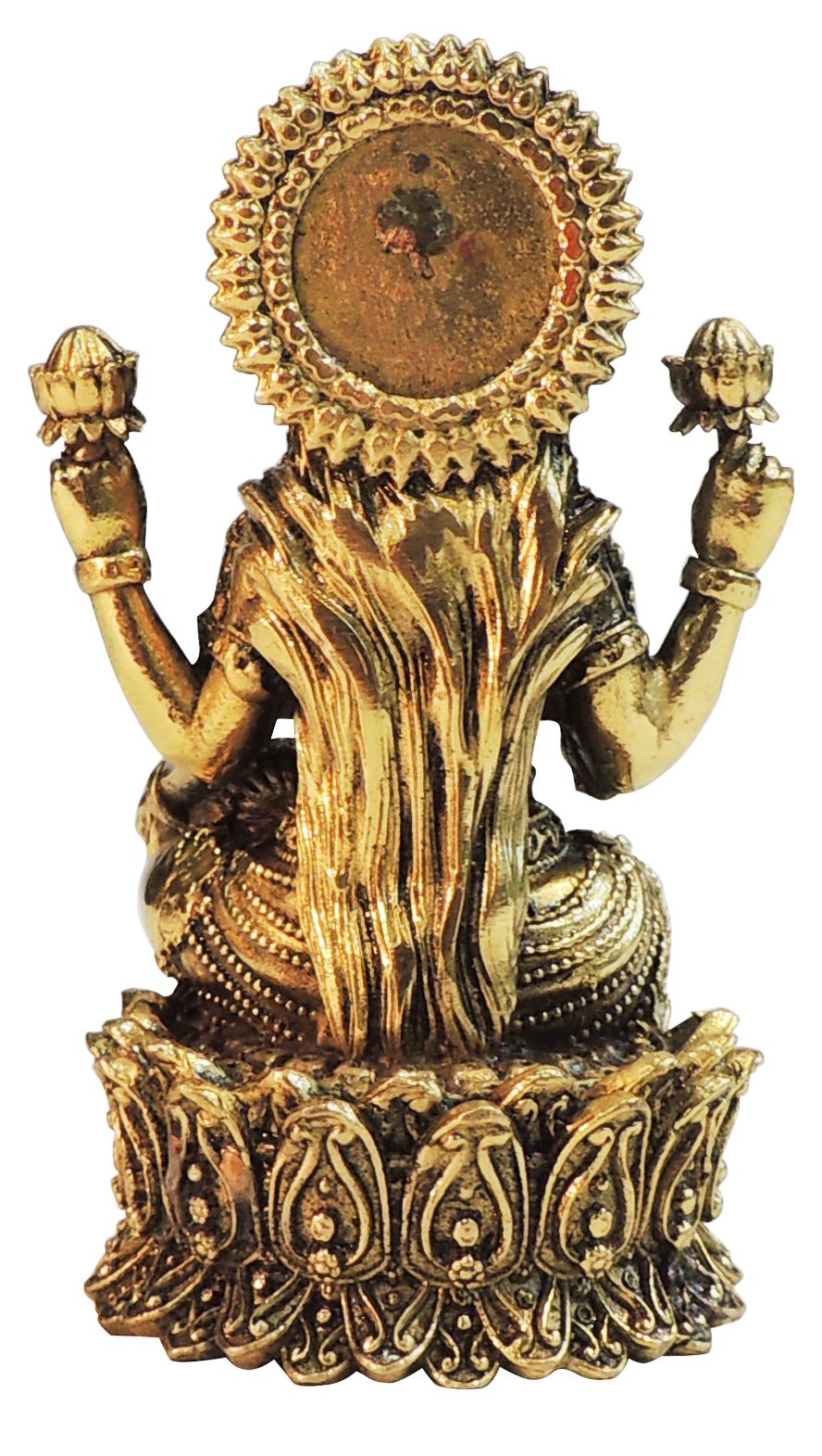 Brass Showpiece Laxmi Ji God Idol Statue - 2.5*2.5*4 Inch (BS1825 L)