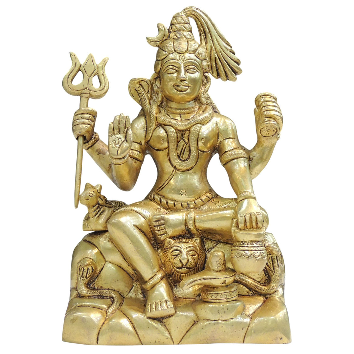 Brass Showpiece Shiv Ji God Idol Statue - 2.5*5*7.5 Inch (BS1834 C)