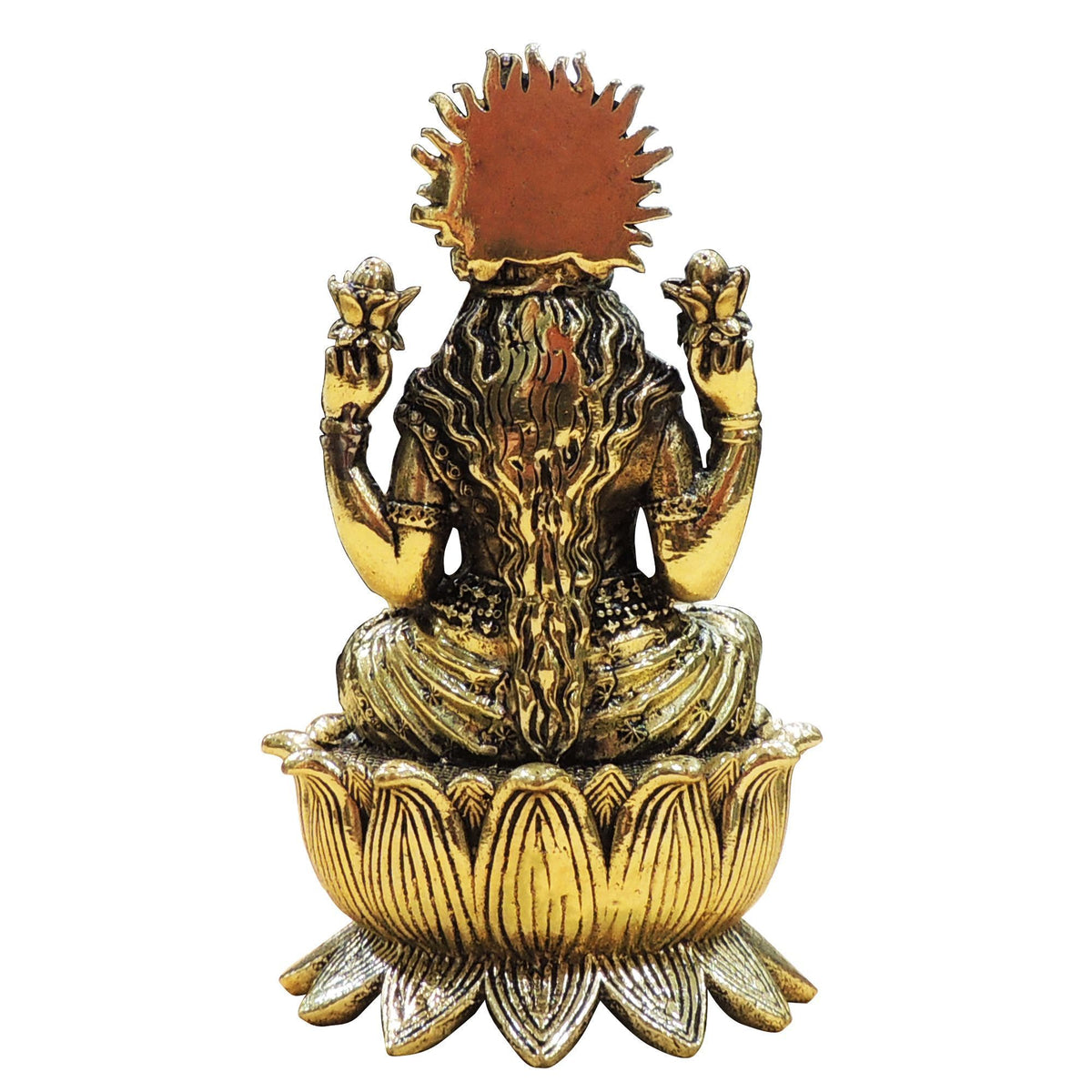 Brass Showpiece Laxmi Ji God Idol Statue - 3*2.5*5 Inch (BS1846 L)