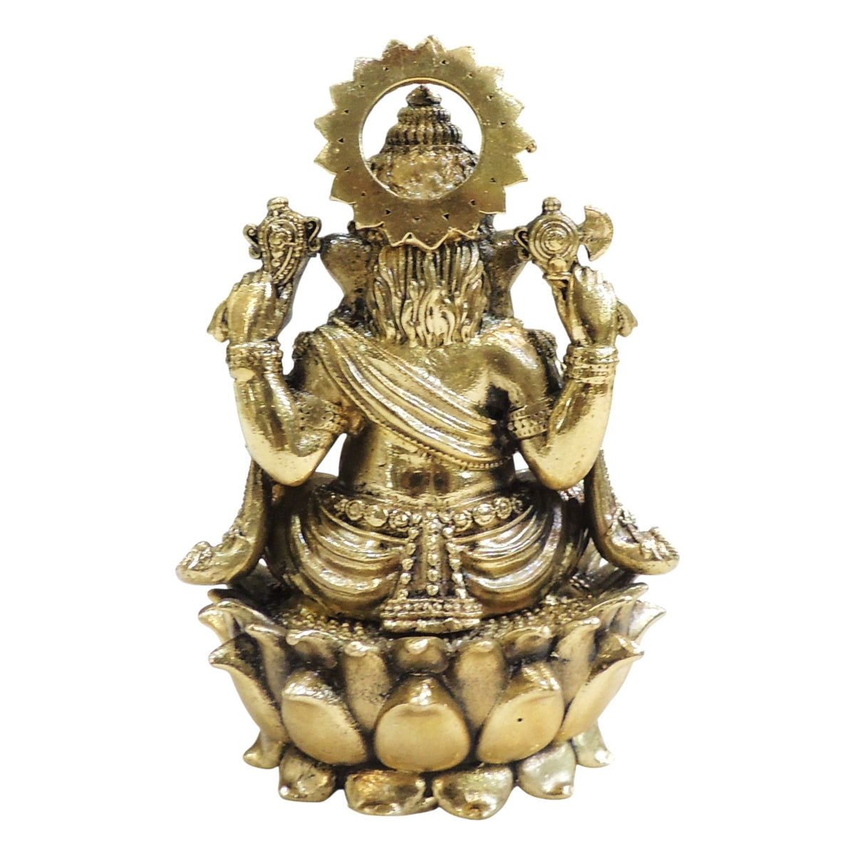 Brass Showpiece Ganesh Ji Statue - 3.5*3*5 Inch (BS1848 G)