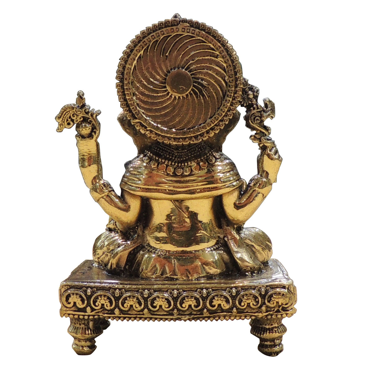 Brass Showpiece Ganesh Ji God Idol Statue - 3*2*4 Inch (BS1849 G)