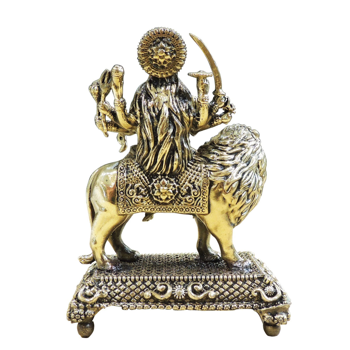 Brass Showpiece Durga Ji God Idol Statue - 3.5*2.2*4.7 Inch (BS1860 C)