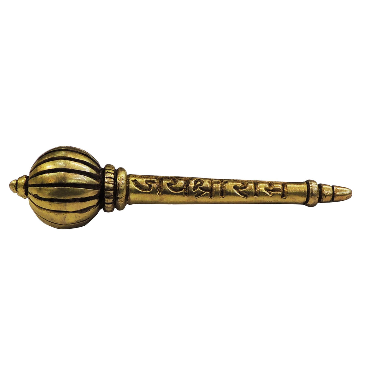 Brass Showpiece Hanuman Gada God Idol Statue - 3.7*0.5*0.5 Inch (BS1864 C)