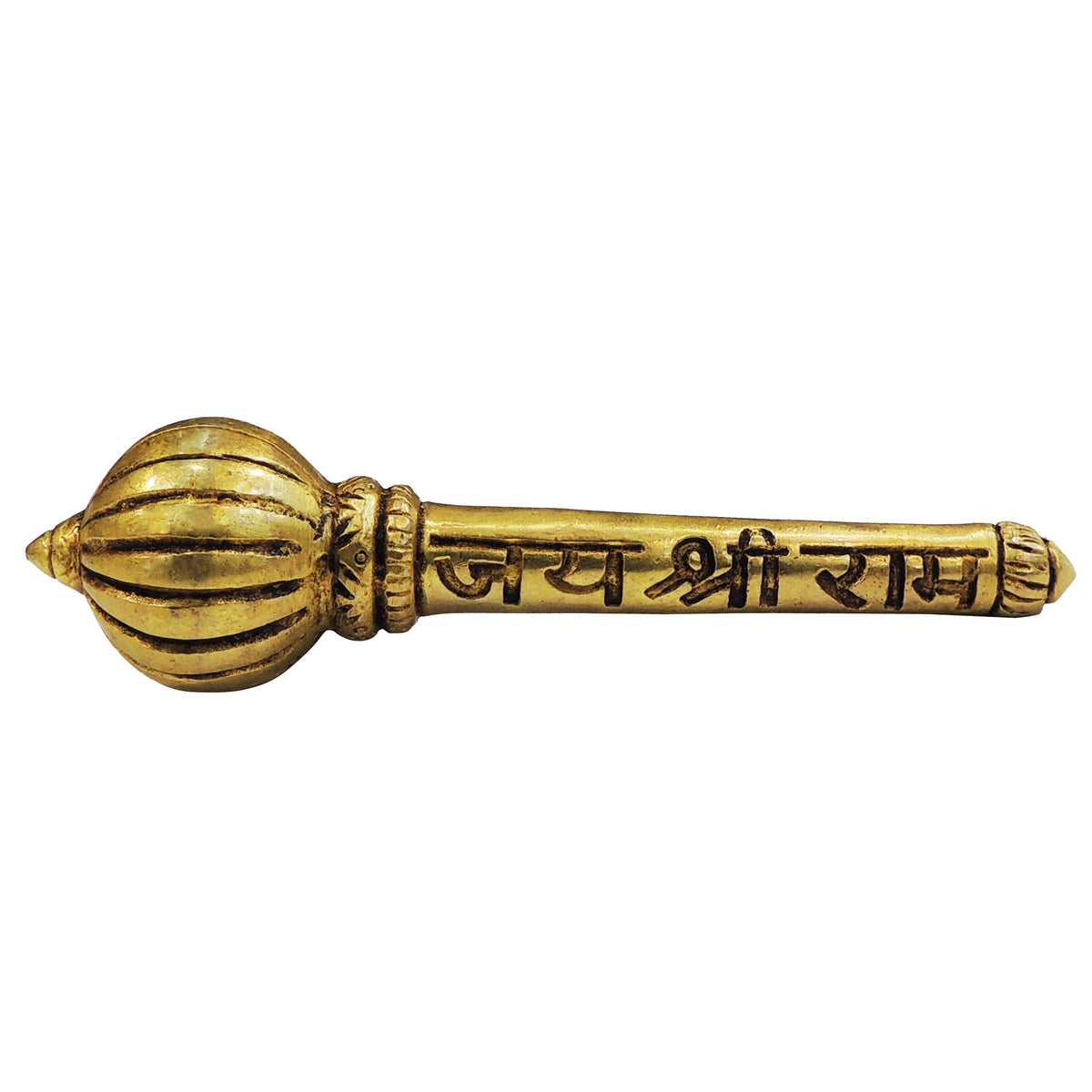 Brass Showpiece Hanuman Gada God Idol Statue - 4.7*1.5*1.5 Inch (BS1864 E)