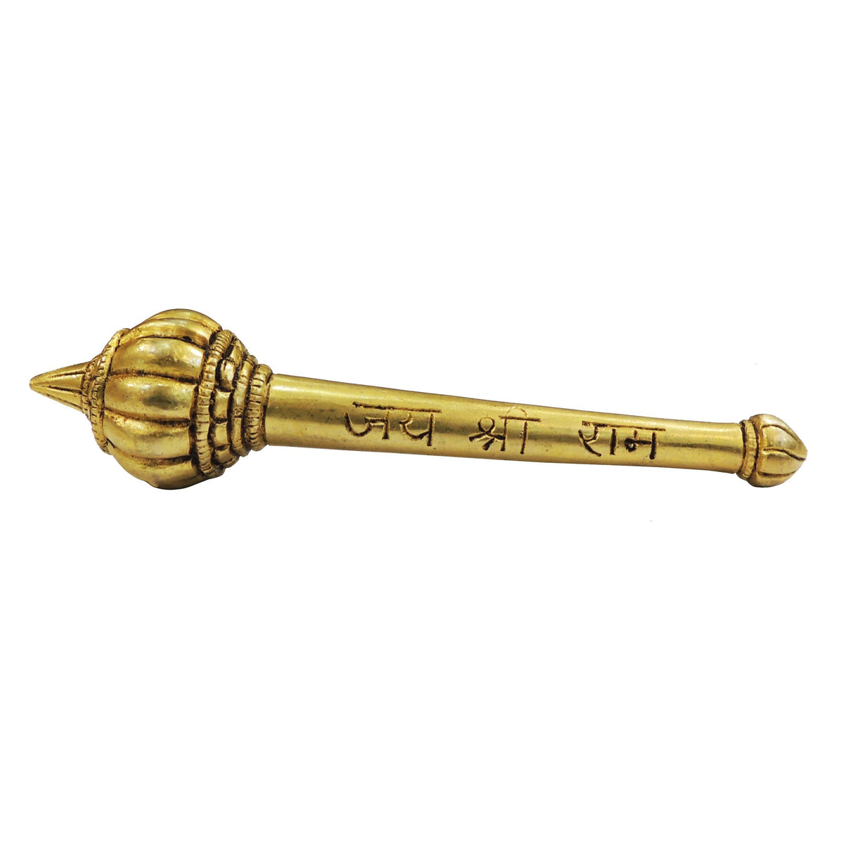 Brass Showpiece Hanuman Gada God Idol Statue - 6.5*1.5*1.5 Inch (BS1864 G)