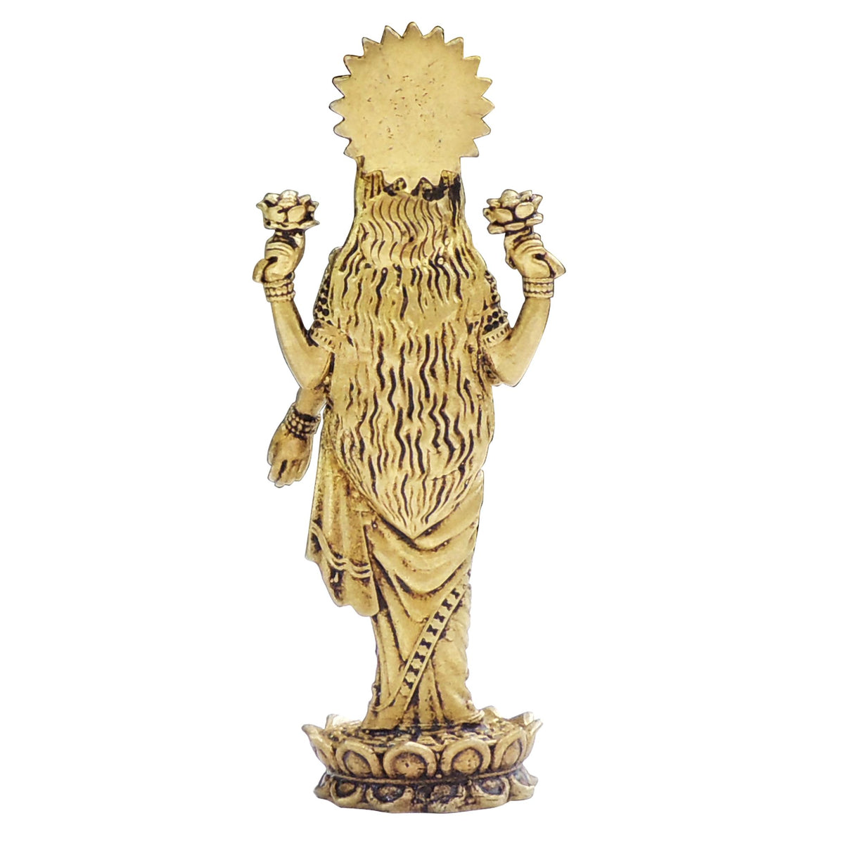 Brass Showpiece Laxmi Ji God Idol Statue - 2*1.5*4.5 Inch (BS1868 L)
