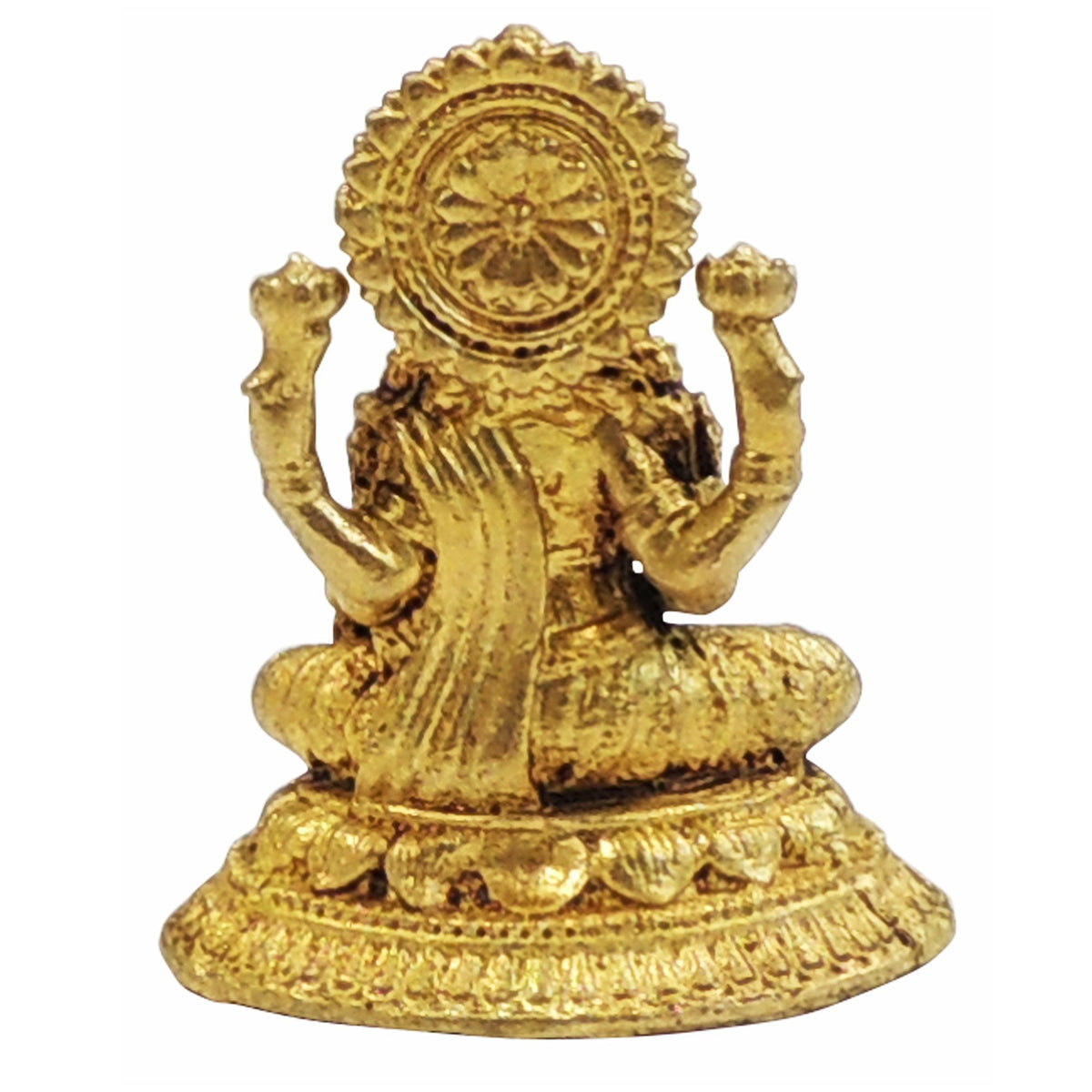 Brass Showpiece Laxmi Ji God Idol Statue - 1.2*1*1.5 Inch (BS1872 L)