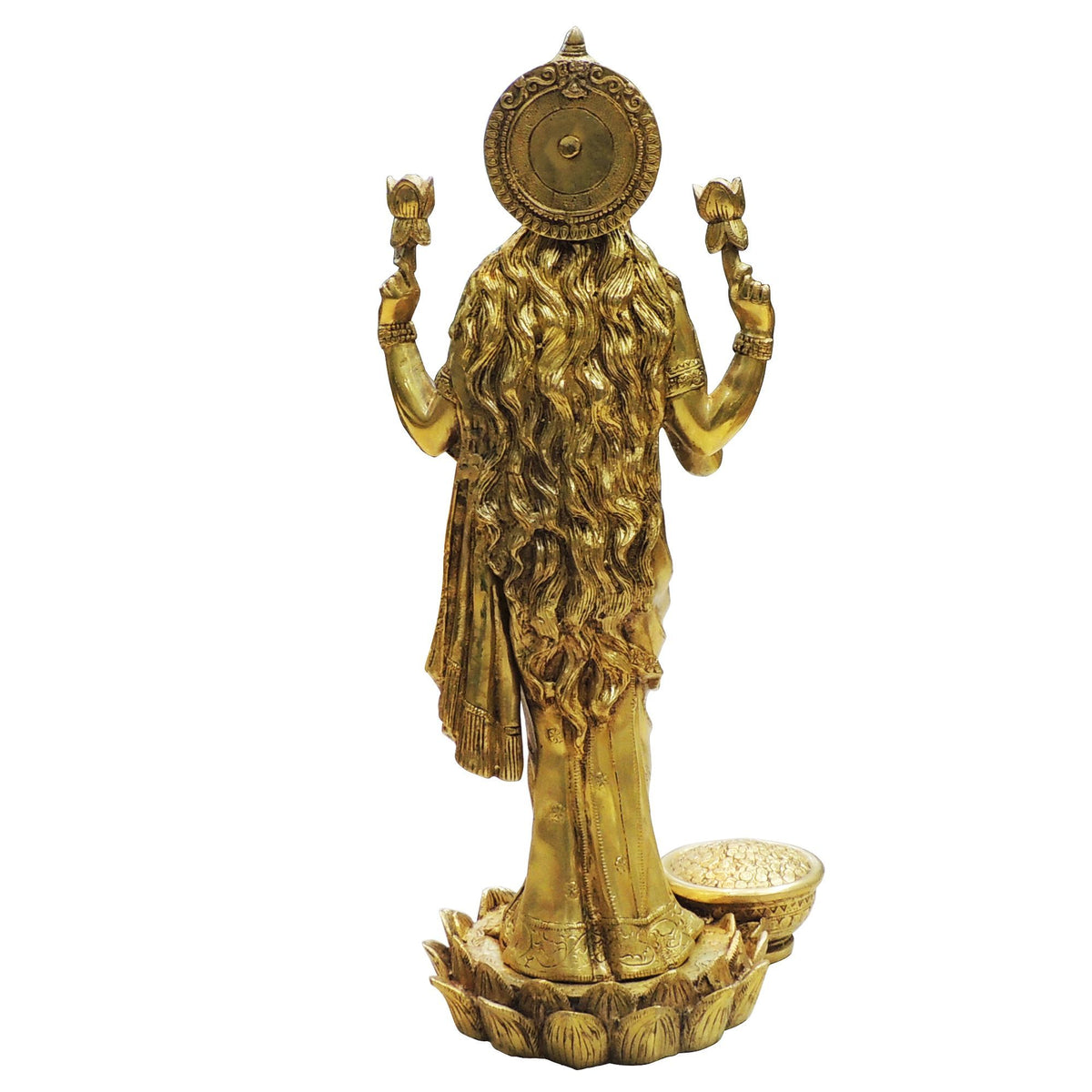 Brass Showpiece Laxmi Ji God Idol Statue - 11.5*9.5*24.5 Inch (BS1873 L)