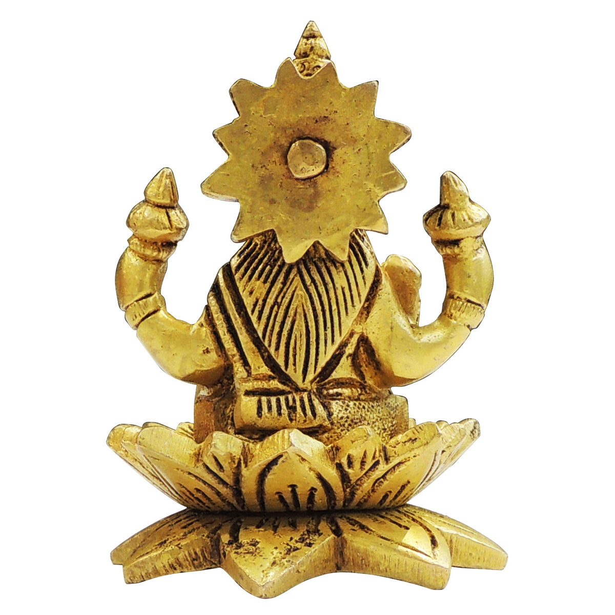 Brass Showpiece Laxmi Ji God Idol Statue - 2.5*2.5*3.5 Inch (BS1874 L)