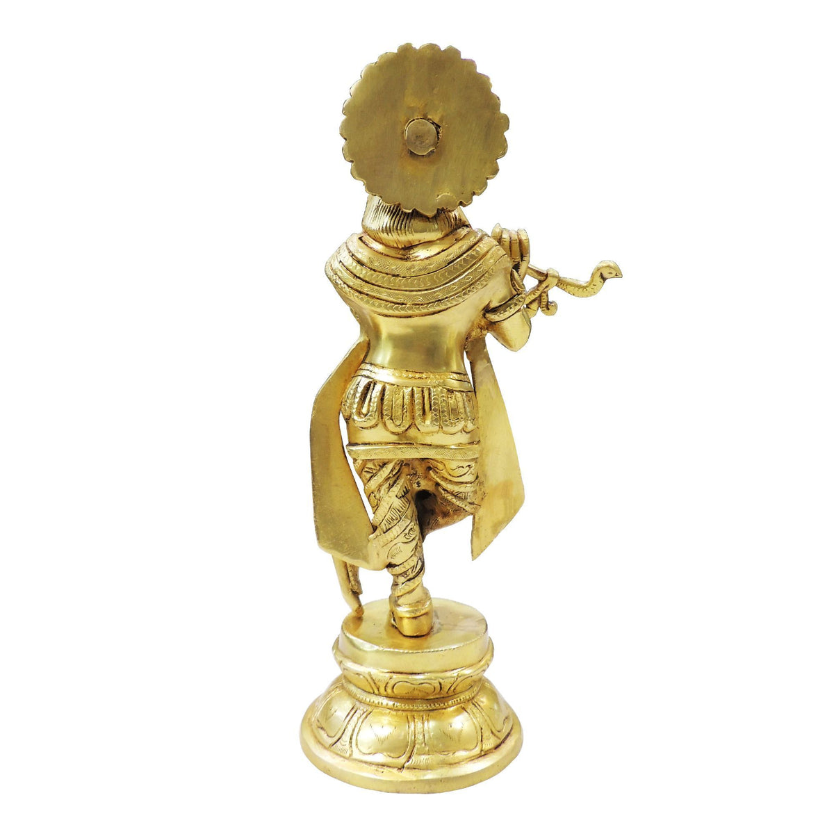 Brass Showpiece Krishna God Idol Statue - 4*4*11.5 Inch (BS1879 K)