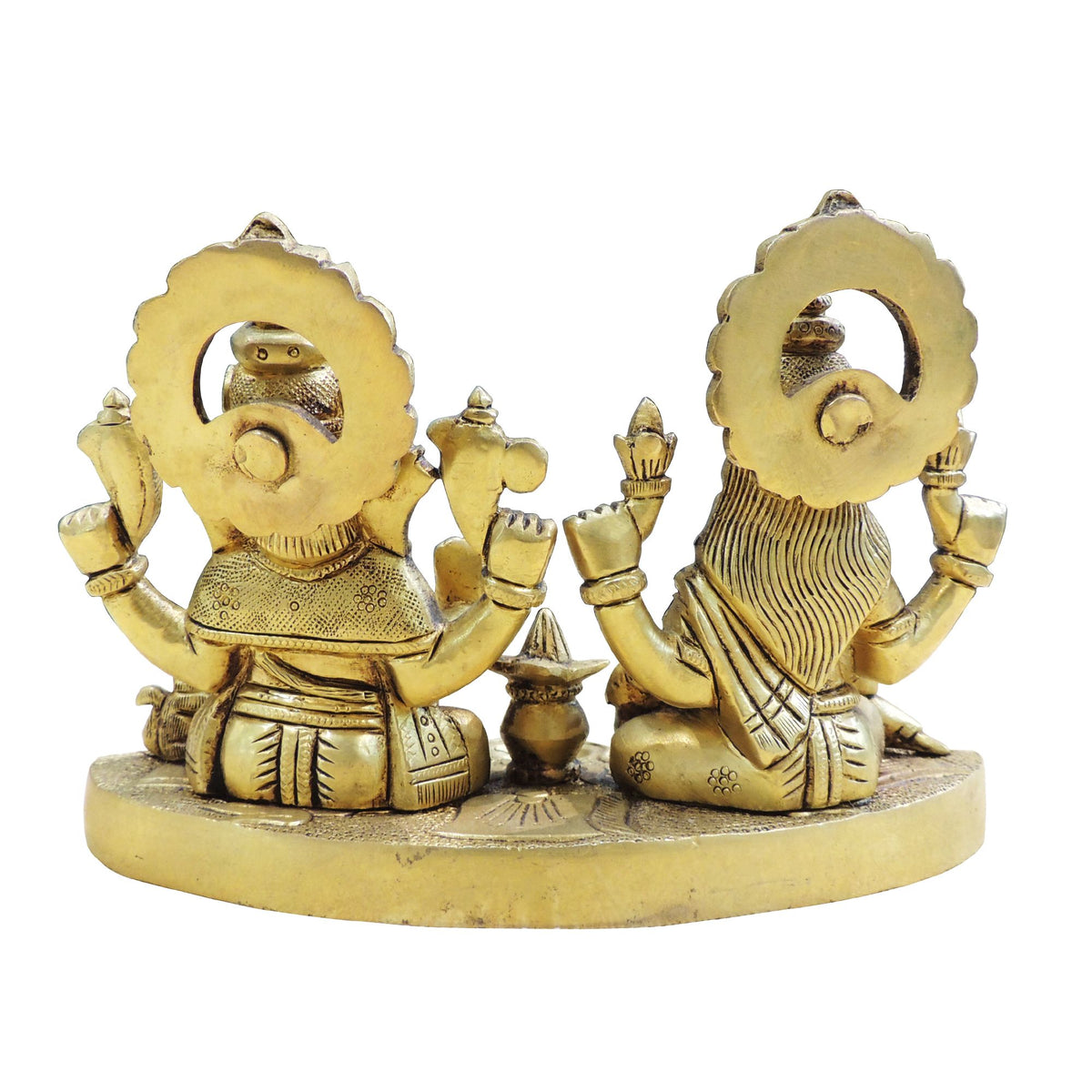 Brass Showpiece Laxmi Ganesh God Idol Statue - 7.5*4*4 Inch (BS1881 E)