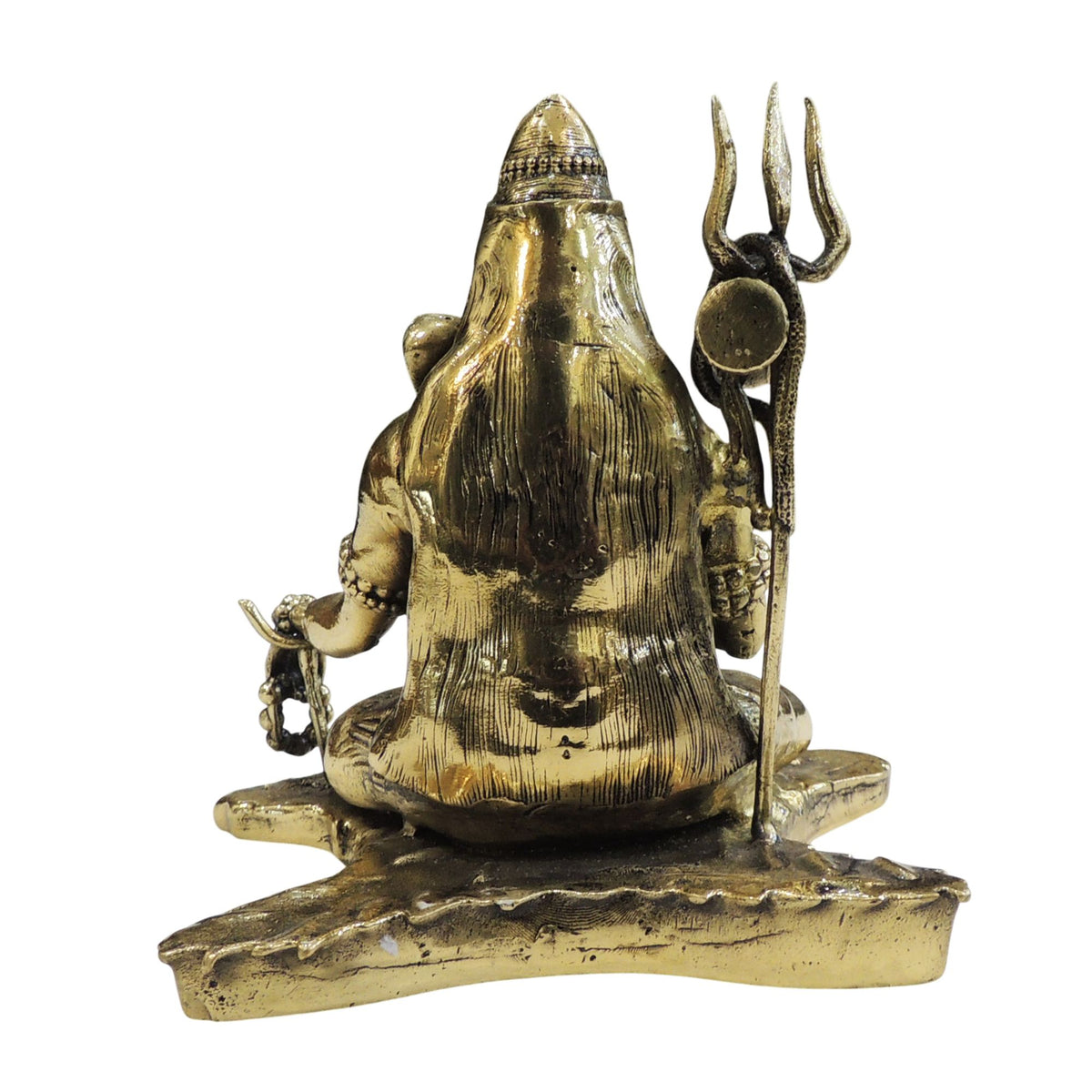 Brass Showpiece Shiv Ji God Idol Statue - 5*4.5*5 Inch (BS1885 E)