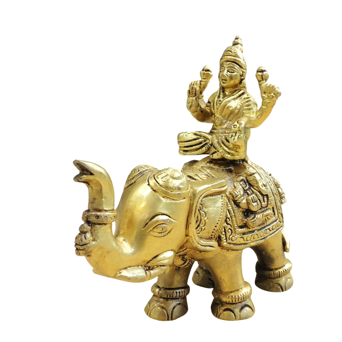 Brass Showpiece Laxmi God Idol Statue - 6*2.6*6 Inch (BS1892 L)